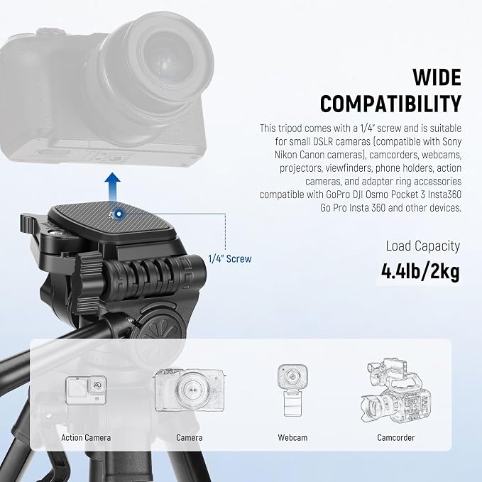 NEEWER Entry Level Version Mini Desk Phone Tripod Compatible - Image 5