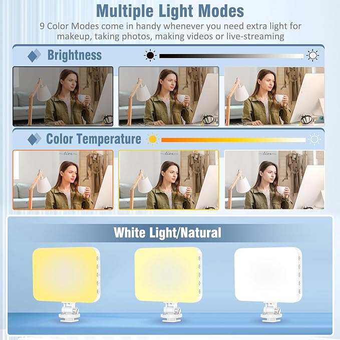 ALTSON 60 LED Portable Selfie Light Video Conference Lighting - Image 3