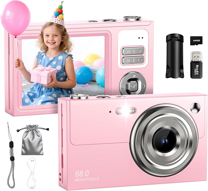 Digital Camera for Kids & Beginners, 4K Digital Camera by ocxu