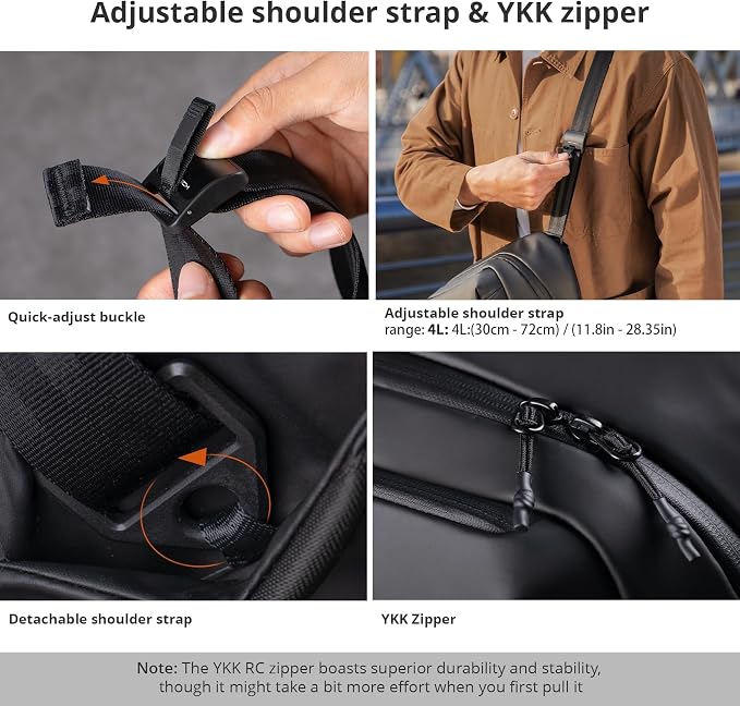 PGYTECH OneGo Solo V2 Camera Sling Bag, 4L Camera Chest Bag Crossbody Fanny Pack - Image 5