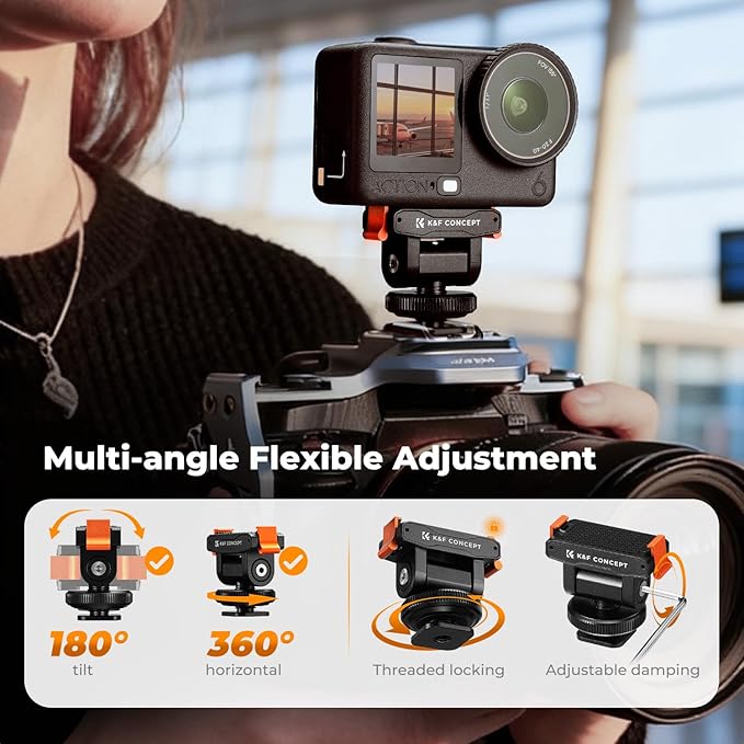 K&F CONCEPT Cold Shoe Mount Compatible - Image 4