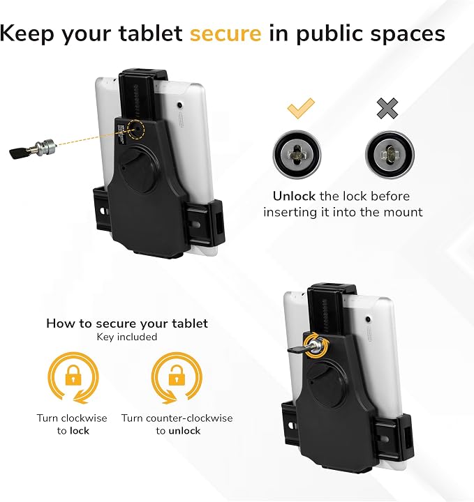 Mount-It! Anti-Theft Universal iPad & Samsung Tablet Floor Stand Kiosk - Image 2