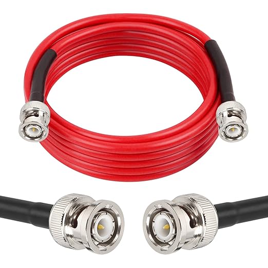 MOOKEERF 10FT RG58 50 ohm BNC Male to Male Coax Cable by MOOKEERF