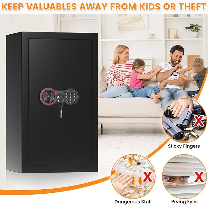 6.0 Cu Ft Large Safe Box for Home Use, 27.6"H Heavy Duty Home Safe - Image 7