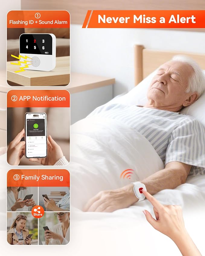 PILSAMAS WiFi Caregiver Pager Smart Call System - Image 7
