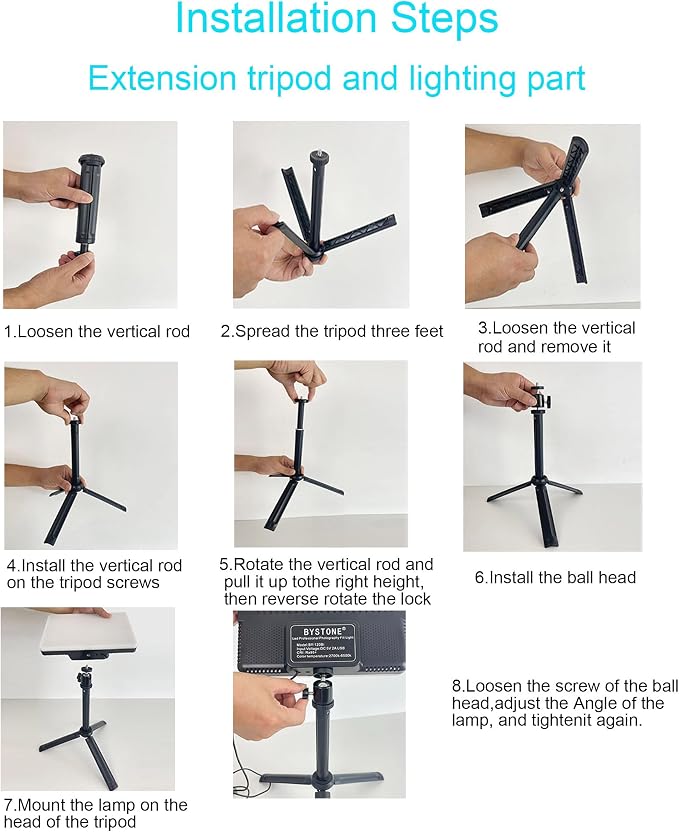 2 Pack LED Photo Lighting kit - Image 5