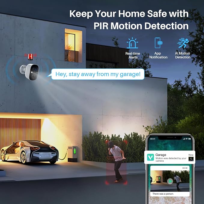 MaxiViz Security Cameras Wireless Outdoor, Battery Powered Cameras - Image 4
