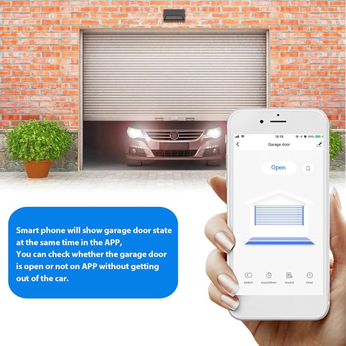 Tuya WiFi+BT Smart Garage Door Opener Controller Kit Intelligent Garage - Image 5