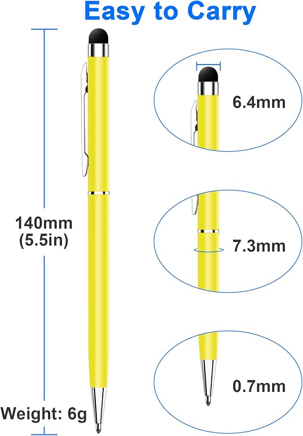 innhom 36 Pack Stylus Pens for Touch Screens Stylus Pen for iPad 2 in 1 - Image 6