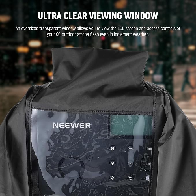 NEEWER Rain Cover for Q4 Outdoor Strobe Flash, Nylon Camera Lens Raincoat - Image 5