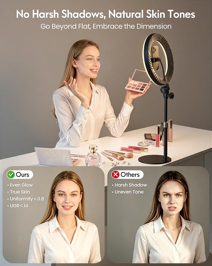 Desk Ring Light with Stand - Image 2