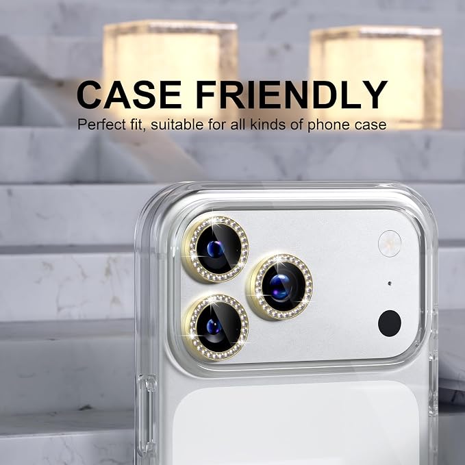 Choiche Compatible for iPhone 17 Pro/iPhone 17 Pro Max Camera Lens Protector - Image 4
