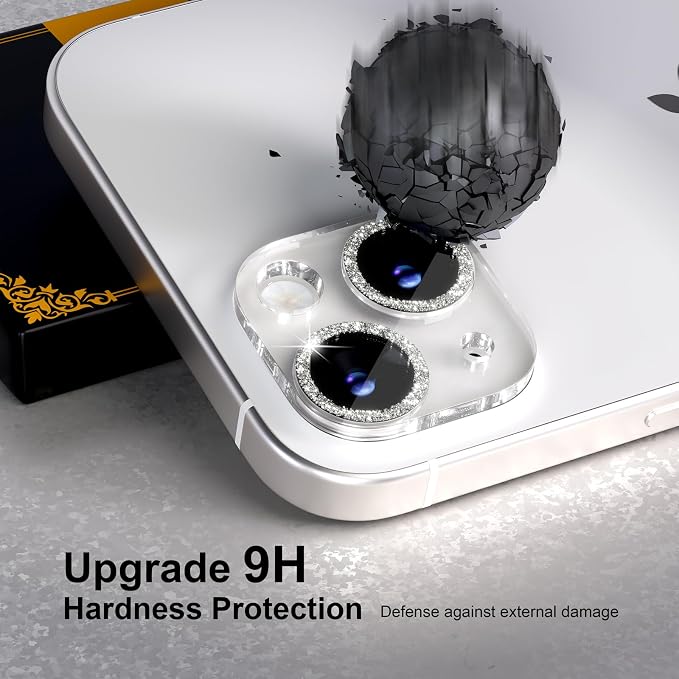 for 6 Pack iPhone 15 / iPhone 15 Plus Camera Lens Protector 9H Tempered Glass - Image 3