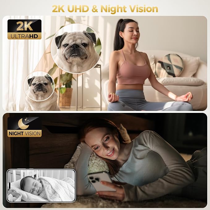 ZEEPORTE 2K Indoor Cameras for Home Security - Image 4