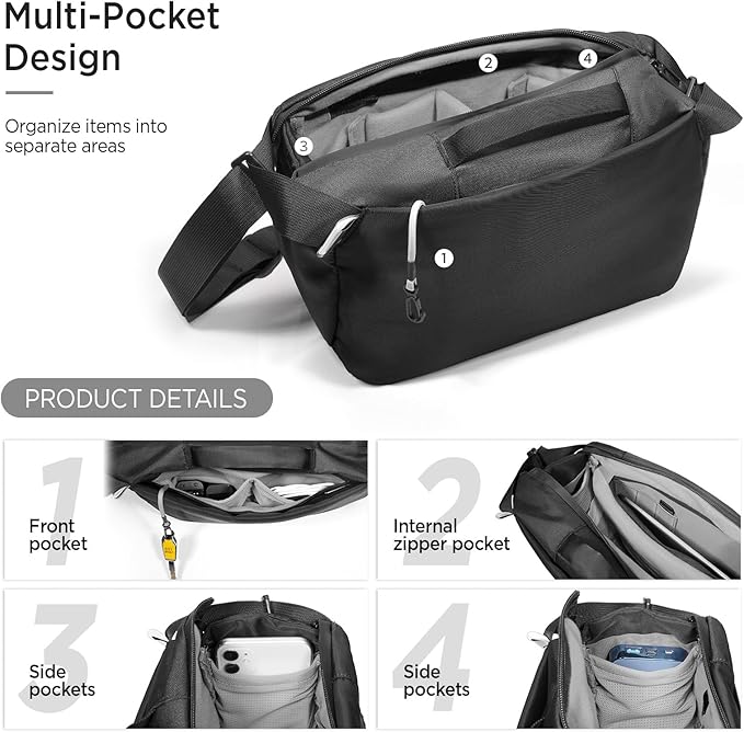 TAAOKA Camera Sling Bag, Waterproof Camera Case - Image 4