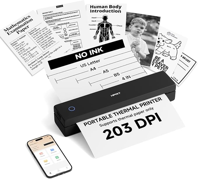 HPRT Inkless Portable Printer Wireless by HPRT