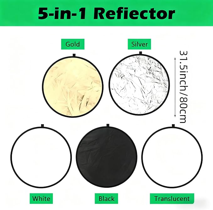 5-in-1 Photography Reflector 32" - Image 2