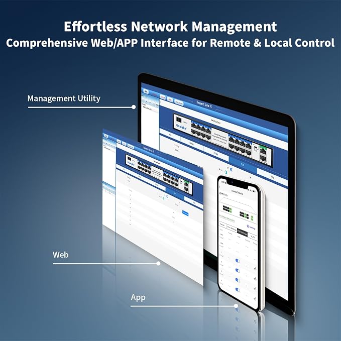 Goalake 16-Port Gigabit PoE+ Switch - Image 2
