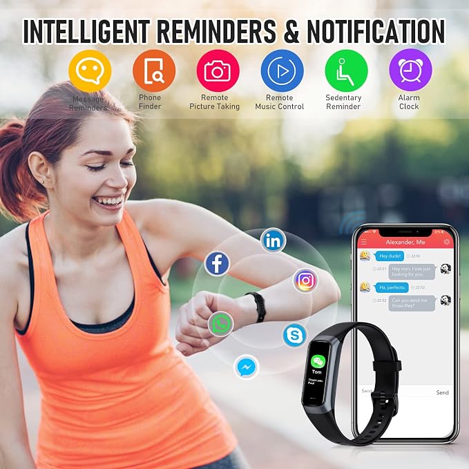 Fitness Tracker with 24/7 Heart Rate, Health Tracker with Step Counter Calories - Image 6