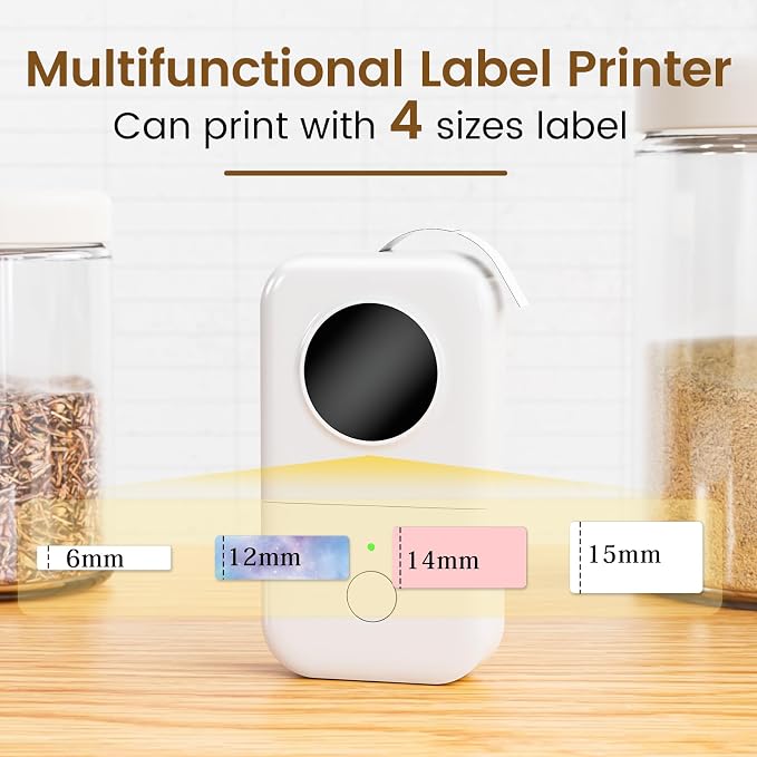 Phomemo D30 Label Maker with 3 Tapes, Small Thermal Printer Rechargeable Labeler - Image 3