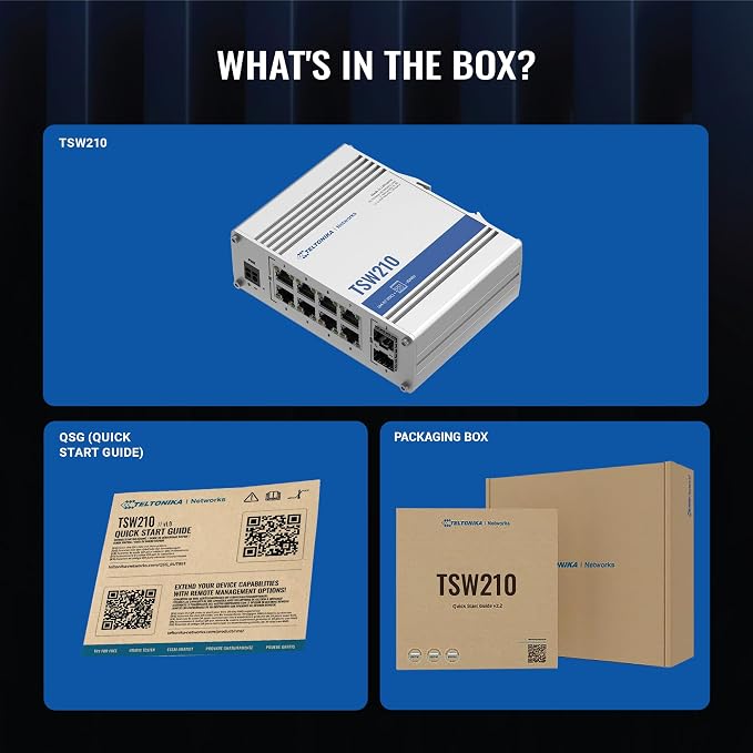 Teltonika TSW210 Industrial Unmanaged Ethernet Switch - Image 3