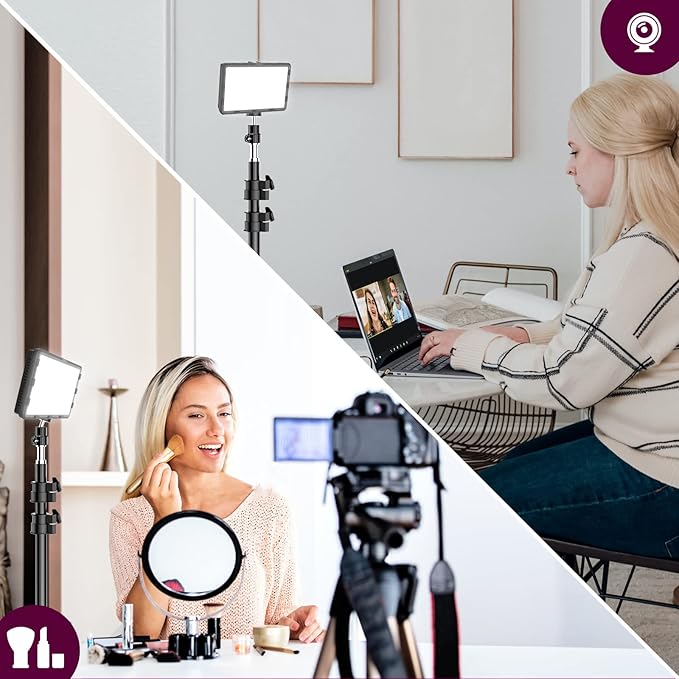 Photography Lighting Kit Dimmable 5600K USB Led Video Studio Streaming Lights - Image 6