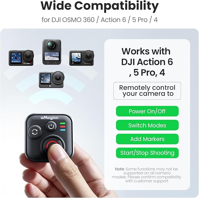 YDW Bluetooth Remote Control for DJI Osmo Action 6/Osmo Action 5 Pro/Action - Image 6