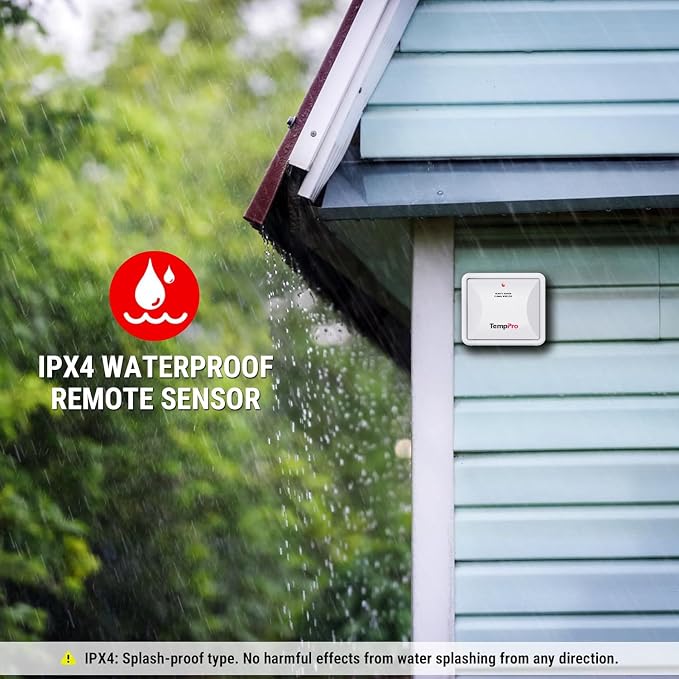 TempPro Indoor Outdoor Thermometer Wireless 500FT, Outside Greenhouse - Image 5