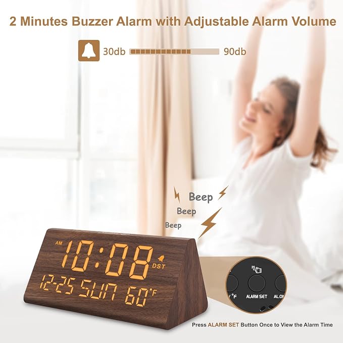 DreamSky Digital Alarm Clock for Bedrooms - Image 4