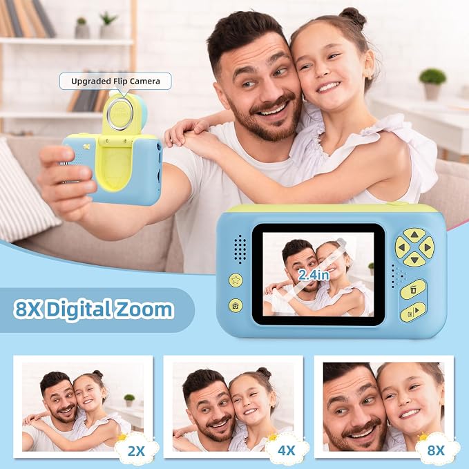 Makolle Camera for Kids, Portable Travel Camera for Childrens Age 3-8, Drop - Image 3