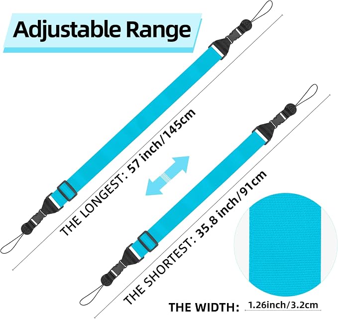 Adjustable Shoulder Strap:Comfortable iPad Strap Nylon Neck Lanyard - Image 2
