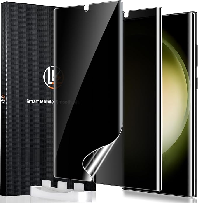 LK 2 Pack for Samsung Galaxy S23 Ultra Screen Protector, 2 Pack Glass Camera by LK