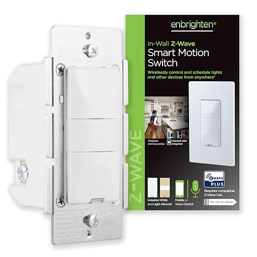 Enbrighten Z-Wave Smart Motion Sensor Light Indoor, Vacancy/Occupancy Sensor by Enbrighten