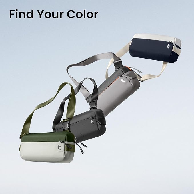 tomtoc Compact EDC Sling Bag 3L-10L, Minimalist Crossbody Bag Chest Shoulder - Image 9