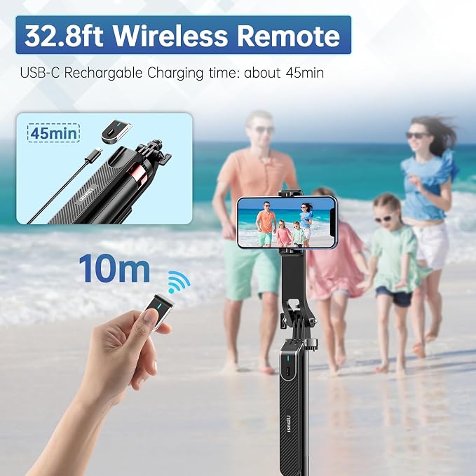 ULANZI MA09 71'' Phone Tripod, Selfie Stick Cell Phone Tripod Stand - Image 5