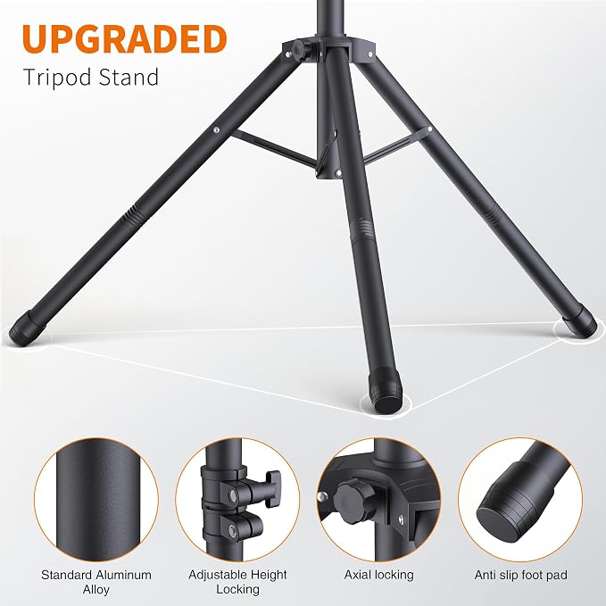Forlogic Portable T-Shape Backdrop Stand Support Kit 8x7.2ft, Adjustable Photo - Image 5