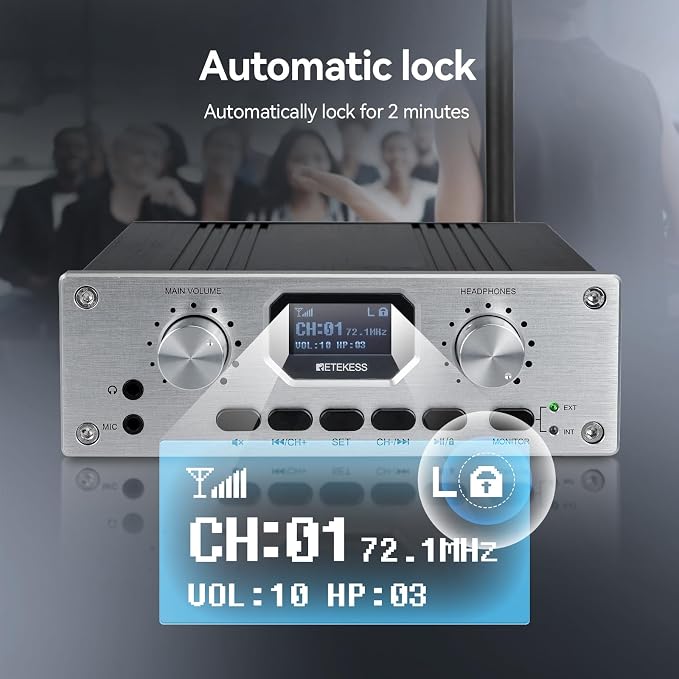 Retekess TT119 Assistive Listening System, Church Translation System, Mute - Image 5