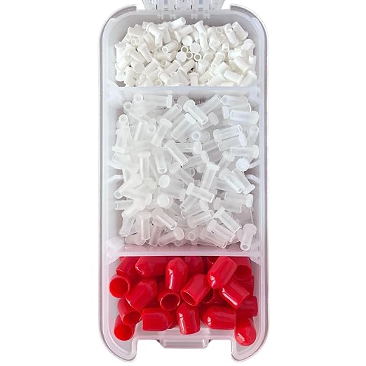 Fibershack - Fiber Optic Dust Cap Kit - 3 Pack Set of Fiber Dust Caps in a Snap by Fibershack