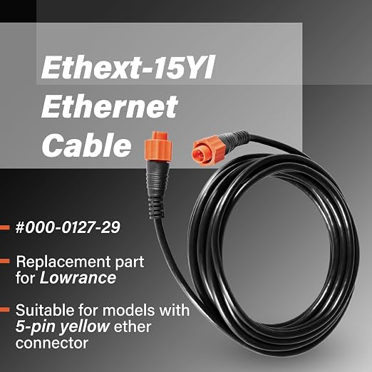 Replacement Part for Lowrance Ethernet Crossover Cable Yellow Cat6 Cable - Image 2
