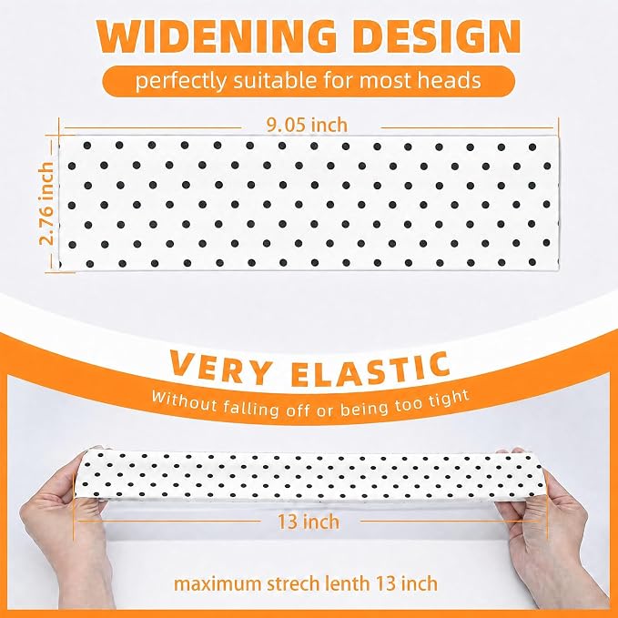 8PCS Summer-Exclusive Non Slip Sports Elastic Soft Running Fashion Headbands - Image 3