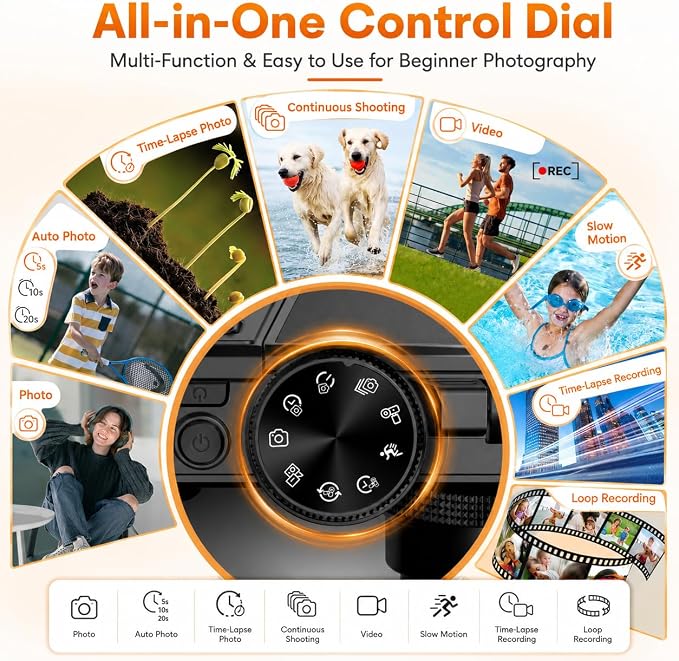 4K Digital Camera for Photography, 4K 64MP Vlogging Camera for YouTube - Image 5