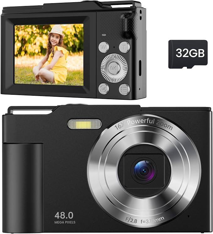 Digital Camera for Kids: Black Camera for Teens by Unknown
