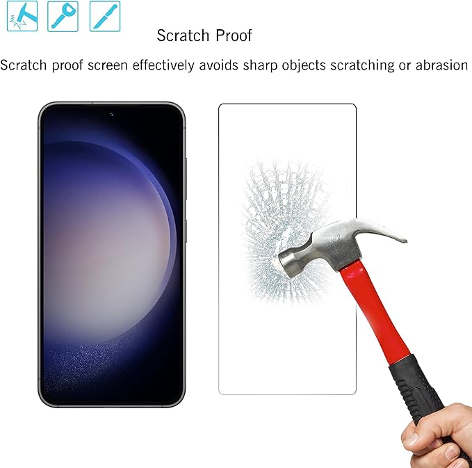 Ailun Screen Protector for Galaxy S23 FE 3Pack + 3Pack Camera Lens Tempered - Image 3