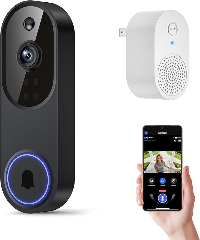 Orbitell 1080p Wireless Wi-Fi Video Doorbell Camera by Unknown