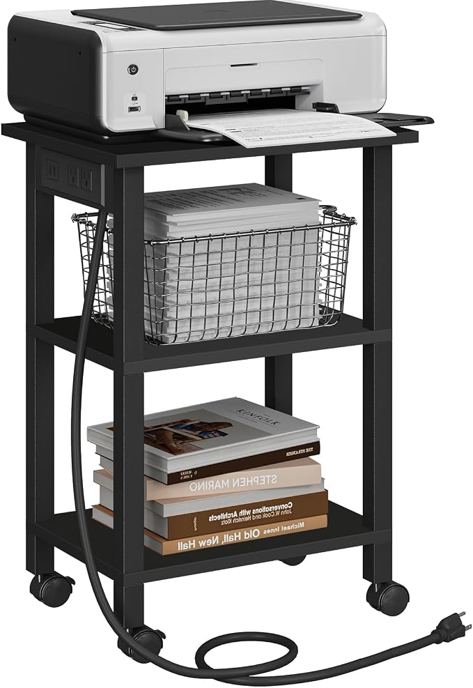 TUTOTAK 3 Tier Printer Stand, Rolling Printer Cart by ChoosetutotakFurnitureBuildYourCozyHome