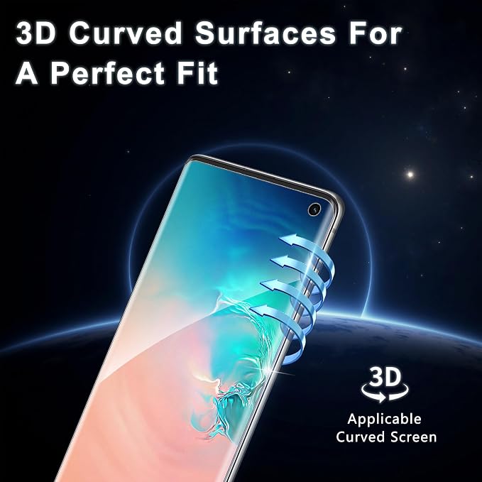 2+2 Pack for Samsung Galaxy S10 Screen Protector and Camera Protectors - Image 5