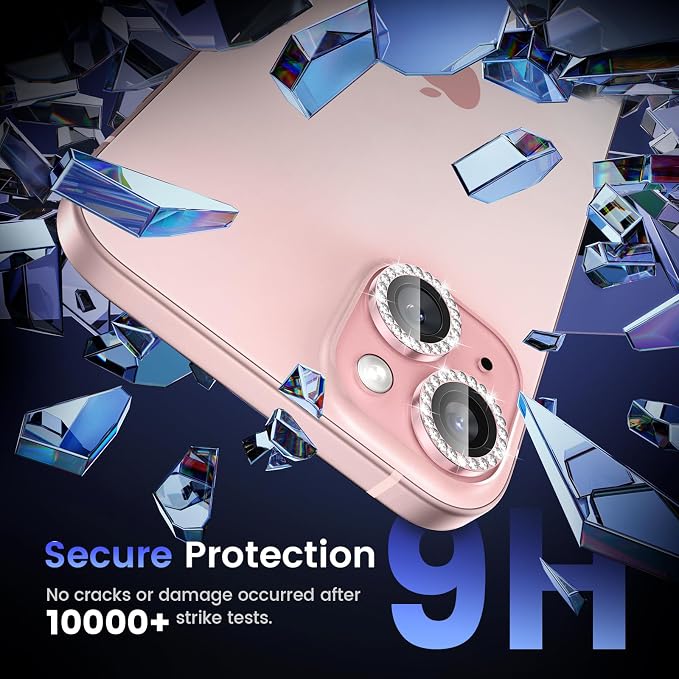 Tensea for iPhone 15 / iPhone 15 Plus Camera Lens Protector, 9H Tempered Glass - Image 4