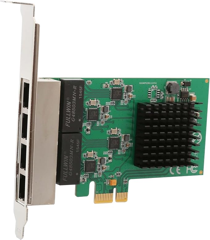 4 Port Quad Gigabit Ethernet PCI Express 2.1 PCI-E x1 Network Interface Card by Syba