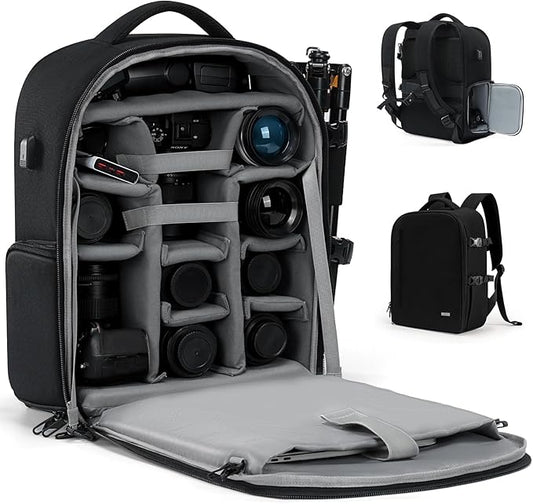 CADeN Camera Backpack, Extra Large DSLR Camera Bag by CADeN