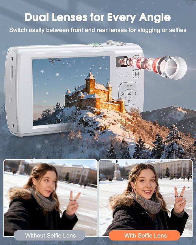 8K Digital Camera for Photography, 88MP WiFi Vlogging Camera for YouTube - Image 3